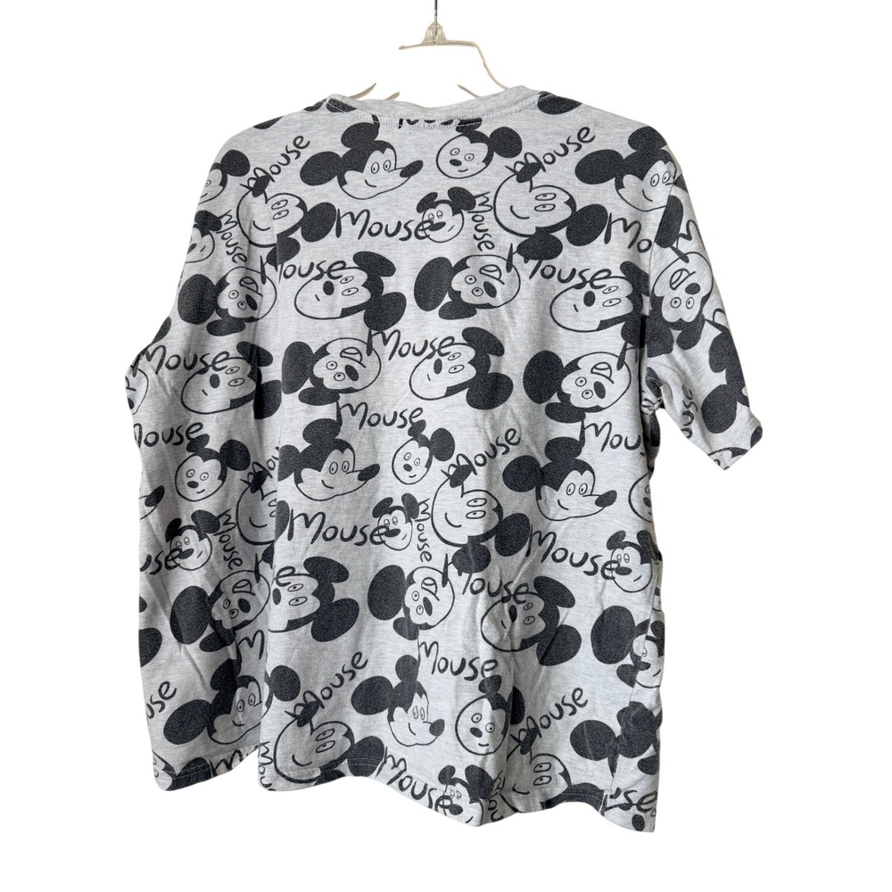 Disney Artist Series Mickey Mouse All Over Print T-Shirt Gray Mens XL - Picture 2 of 6